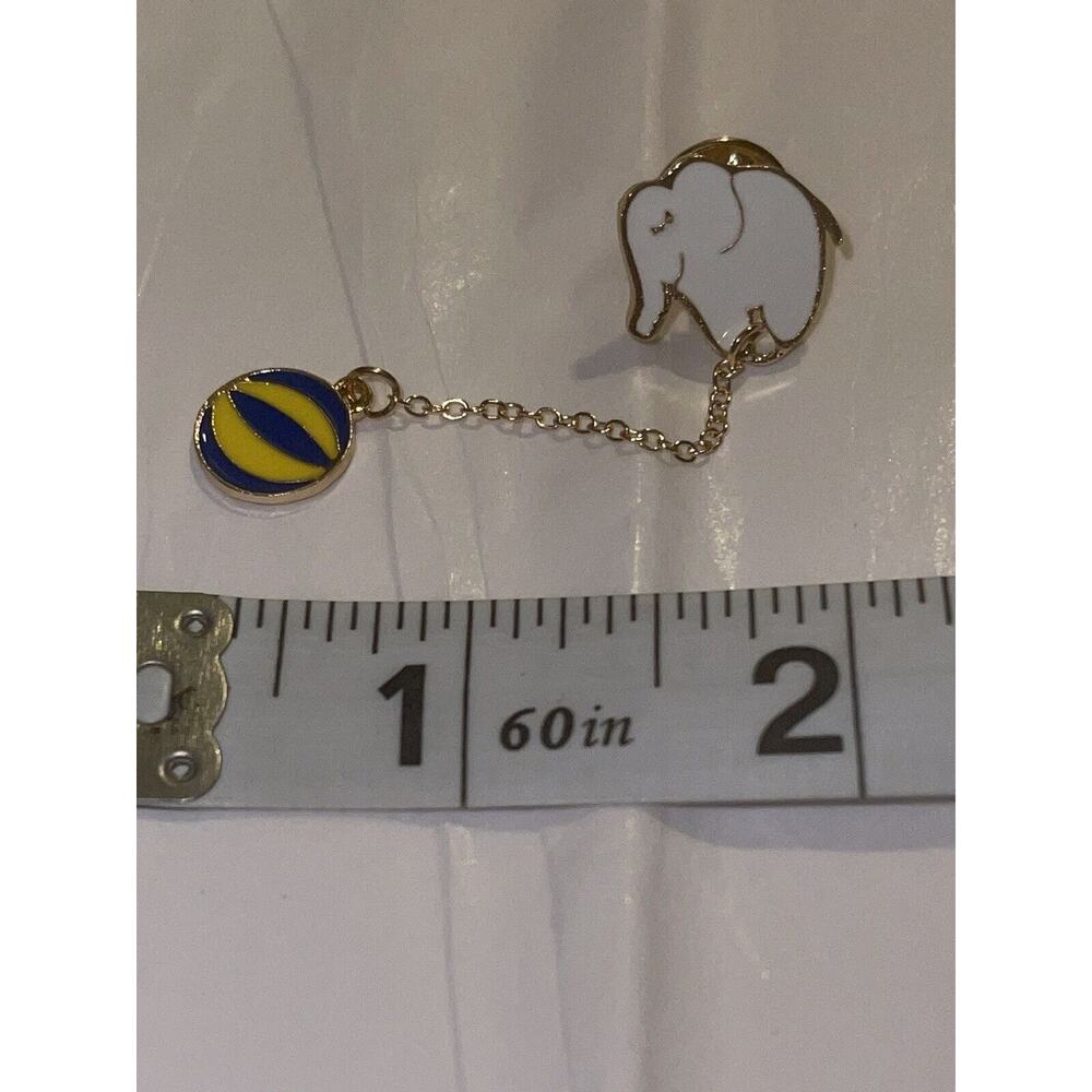 Elephant With Ball Pin Brooch
